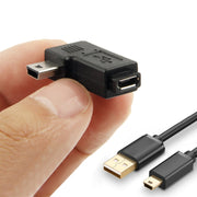 Adattatore da micro USB a mini USB da 90 gradi, Mini USB Female