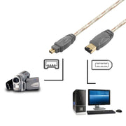Cavo IEEE 1394 FireWire da 6 pin a 4 pin, lunghezza: 5 m, 6Pin to 4Pin(5m)