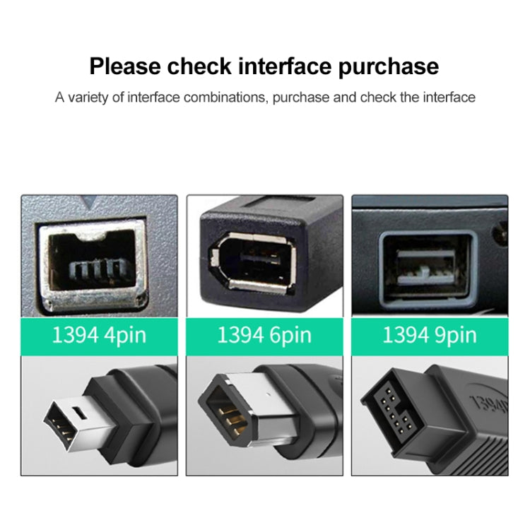 Cavo Firewire 800 IEEE1394B da 9 pin a 9 pin maschio, lunghezza: 1,8 m, 9Pin to 9Pin(1.8m)
