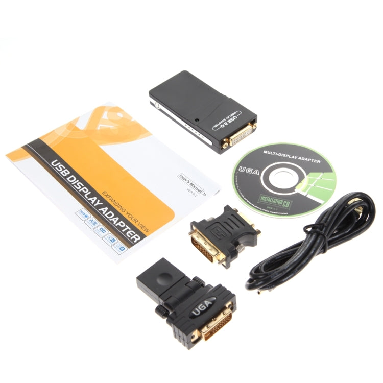 Adattatore da USB 2.0 a VGA, DVI, HDMI, risoluzione: 1280*1024, Resolution: 1280*1024, Resolution: 1920*1080, Resolution: 2048*1152
