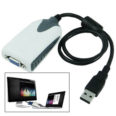 Adattatore multi-monitor/multi-display da USB a VGA, risoluzione: 1680 x 1050, USB 2.0 (Resolution: 1680 x1050)