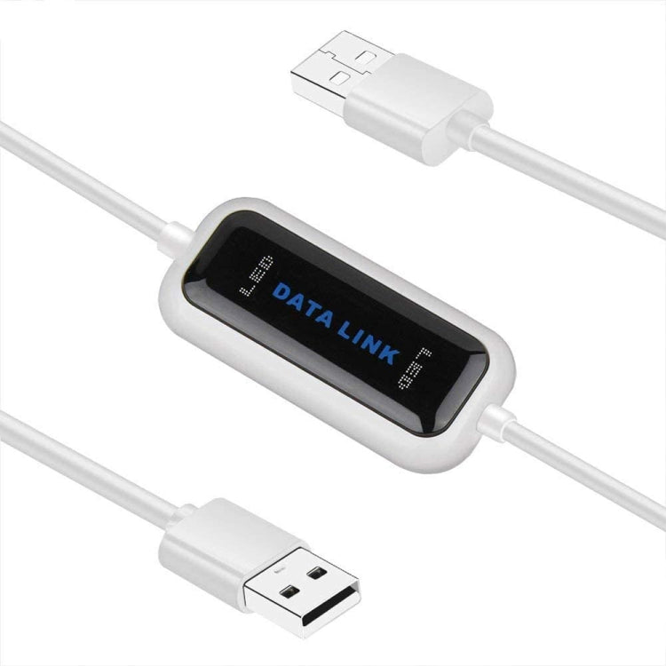 Cavo di collegamento dati USB 2.0 ad alta velocità, condivisione dati da PC a PC, plug and play, lunghezza: 165 cm