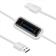 Cavo di collegamento dati USB 2.0 ad alta velocità, condivisione dati da PC a PC, plug and play, lunghezza: 165 cm