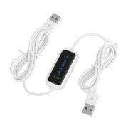 Cavo di collegamento dati USB 2.0 ad alta velocità, condivisione dati da PC a PC, plug and play, lunghezza: 165 cm