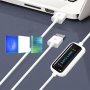 Cavo di collegamento dati USB 2.0 ad alta velocità, condivisione dati da PC a PC, plug and play, lunghezza: 165 cm