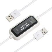 Cavo USB 2.0 Smart KM Link ad alta velocità, condivisione tastiera e mouse da PC a PC, Plug and Play, lunghezza: 165 cm