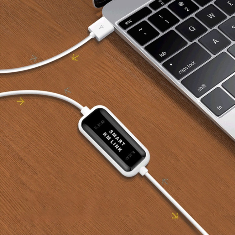 Cavo USB 2.0 Smart KM Link ad alta velocità, condivisione tastiera e mouse da PC a PC, Plug and Play, lunghezza: 165 cm