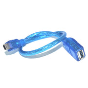 Cavo adattatore mini USB a USB 2.0 AF OTG da 5 pin, lunghezza: 22 cm (blu), 22cm