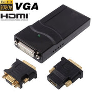 Adattatore display da USB 2.0 a DVI/VGA/HDMI, supporto Full HD 1080P, espandibile fino a 6 unità display, USB 2.0 Resolution: 1920*1080