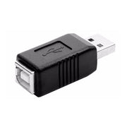 Convertitore adattatore stampante USB 2.0 AM a BF, USB 2.0 AM  (Black)