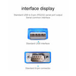 Cavo USB a RS232 con interfaccia seriale DB9/DB25