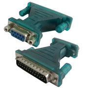 Cavo maschio da USB a RS232 a 9 pin e adattatore maschio da RS232 9P femmina a RS232 a 25 pin maschio con chip singolo, USB to RS232 with Single Chip