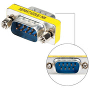 Convertitore adattatore seriale RS232 DB9 da 9 pin femmina a femmina, RS232 Male to Male, RS232 Female to Female