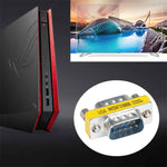 Convertitore adattatore seriale RS232 DB9 da 9 pin femmina a femmina, RS232 Male to Male, RS232 Female to Female