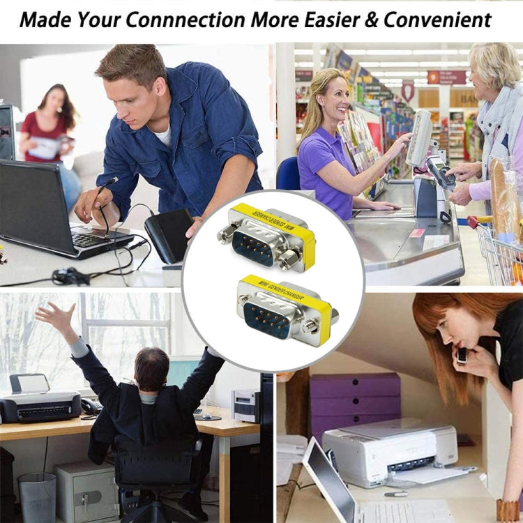Convertitore adattatore seriale RS232 DB9 da 9 pin femmina a femmina, RS232 Male to Male, RS232 Female to Female