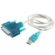 Cavo femmina da USB 2.0 a DB25 pin, lunghezza: 1,5 m, USB to DB25 Female (Blue)