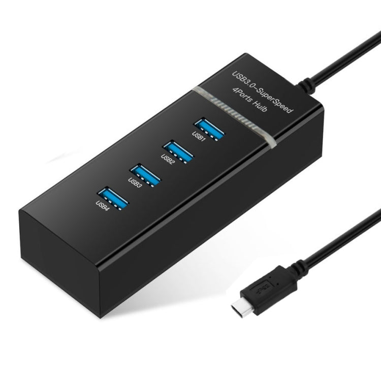 Per Galaxy S8 e S8 + / LG G6 / Huawei P10 e P10 Plus / Xiaomi Mi 6 e Max 2 e altri smartphone, 4 Ports USB (Black)