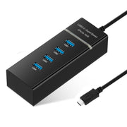 Per Galaxy S8 e S8 + / LG G6 / Huawei P10 e P10 Plus / Xiaomi Mi 6 e Max 2 e altri smartphone, 4 Ports USB (Black)