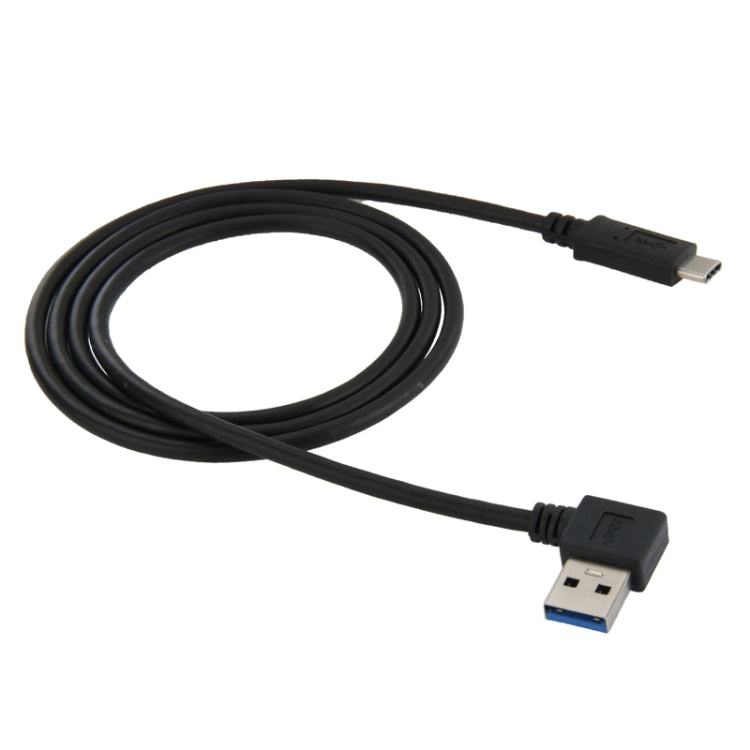 Cavo adattatore USB-C 3.1 maschio a USB 3.0 90° sinistra