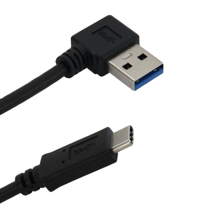 Cavo adattatore USB-C 3.1 maschio a USB 3.0 90° sinistra
