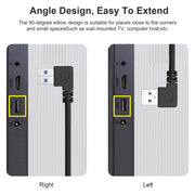 Cavo adattatore da USB-C/Type-C 3.1 maschio a USB 3.0 da 90 gradi con svolta a sinistra