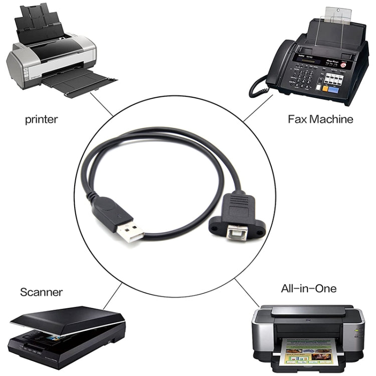Cavo adattatore USB 2.0 maschio a USB 2.0 tipo B femmina 50 cm