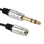 Cavo adattatore audio maschio da 6,35 mm a femmina da 3,5 mm, lunghezza: 30 cm, 6.35mm Male to 3.5mm Female