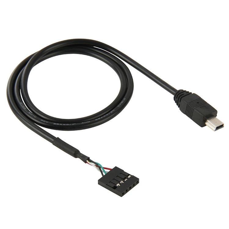 Cavo adattatore da 5 pin per scheda madre femmina a mini USB maschio, lunghezza: 50 cm, 5 Pin Motherboard to Mini USB