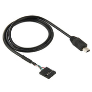 Cavo adattatore da 5 pin per scheda madre femmina a mini USB maschio, lunghezza: 50 cm, 5 Pin Motherboard to Mini USB