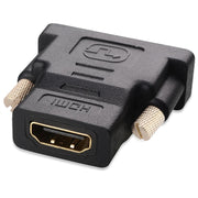 Adattatore HDMI 19 pin femmina a DVI 24+1 pin maschio (placcato in oro), HDMI Female to DVI 24+1Pin Male