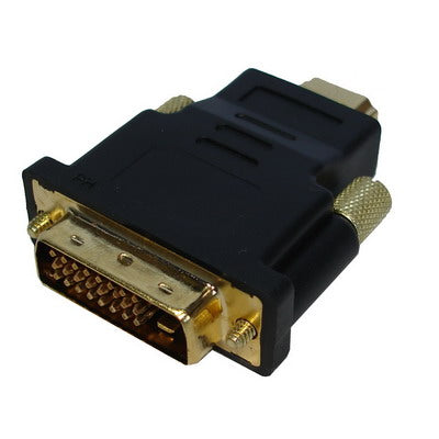 Adattatore HDMI 19 pin maschio a DVI 24+1 pin maschio (placcato in oro), HDMI Male to DVI 24+1Pin Male