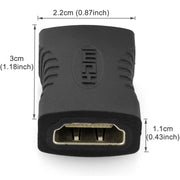Adattatore HDMI 19 pin femmina a HDMI 19 pin femmina, HDMI Female to Female