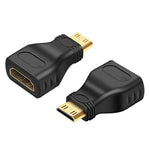 Adattatore Mini HDMI maschio a HDMI femmina placcato oro
