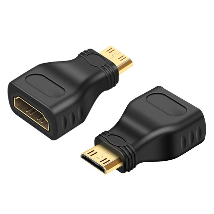 Adattatore Mini HDMI maschio a HDMI femmina placcato oro