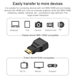 Adattatore Mini HDMI maschio a HDMI femmina placcato oro