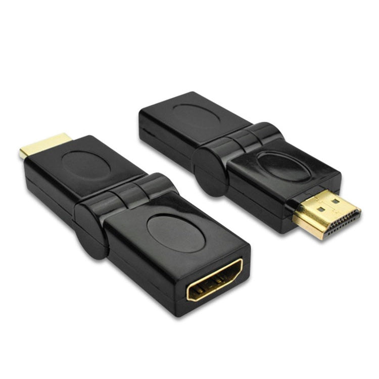 Adattatore HDMI 19 pin maschio a HDMI 19 pin femmina GIREVOLE (180 gradi) (placcato in oro), HDMI Male to Female (Gold Plated)