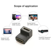 Accoppiatore angolare HDMI (da femmina a femmina) - 90 gradi (placcato in oro), HDMI Female to Female