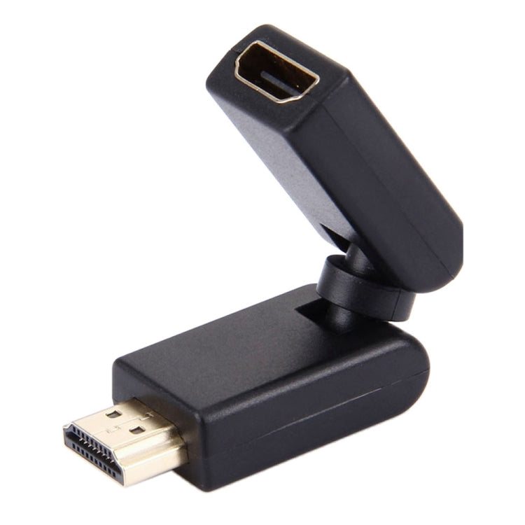 Adattatore HDMI 19 pin maschio-femmina girevole a 360 gradi (placcato in oro)