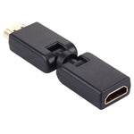 Adattatore HDMI 19 pin maschio-femmina girevole a 360 gradi (placcato in oro)