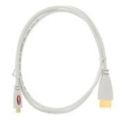 Cavo da micro HDMI maschio a HDMI maschio placcato oro da 1 m, versione 1.4 (bianco), Length: 1m