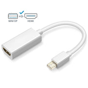 Adattatore cavo porta Mini DisplayPort maschio a HDMI femmina Full HD 1080P, lunghezza: 20 cm, Mini DP to HDMI White