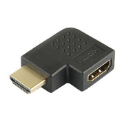 Adattatore HDMI 19 pin maschio a HDMI 19 pin femmina placcato in oro con angolo di 90 gradi, HDMI Female to Male
