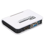 Adattatore da HDMI a VGA 1080P Cavo convertitore audio video digitale-analogico per Xbox 360 PS3 PS4 PC Laptop TV Box Proiettore, HDMI to VGA (White)