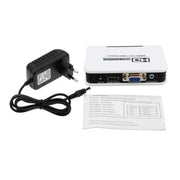 Adattatore da HDMI a VGA 1080P Cavo convertitore audio video digitale-analogico per Xbox 360 PS3 PS4 PC Laptop TV Box Proiettore, HDMI to VGA (White)