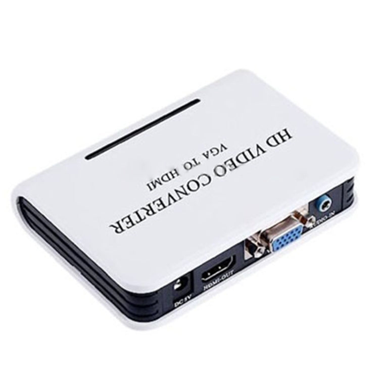 Convertitore video HDTV audio da VGA a HDMI HD 1080P, VGA to HDMI (White)