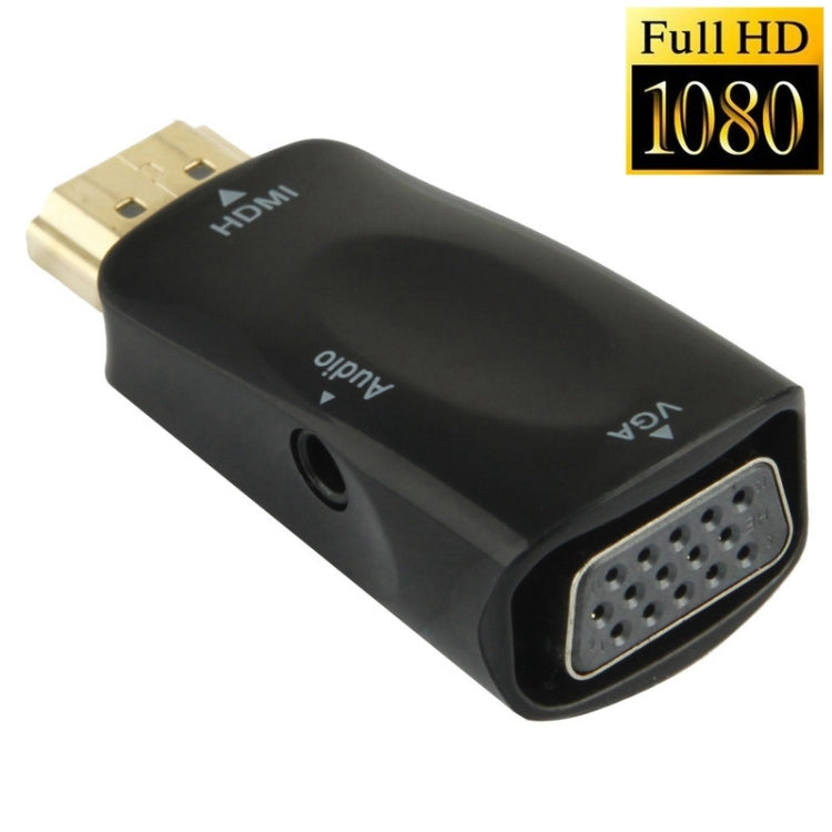 Adattatore audio e HDMI Full HD 1080P da HDMI a VGA per HDTV/monitor/proiettore, HDMI Male to VGA + Audio (Black), HDMI Male to VGA + Audio (White)