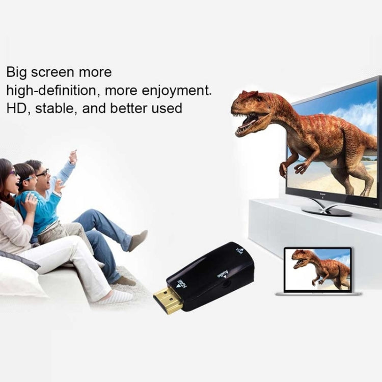 Adattatore audio e HDMI Full HD 1080P da HDMI a VGA per HDTV/monitor/proiettore, HDMI Male to VGA + Audio (Black), HDMI Male to VGA + Audio (White)