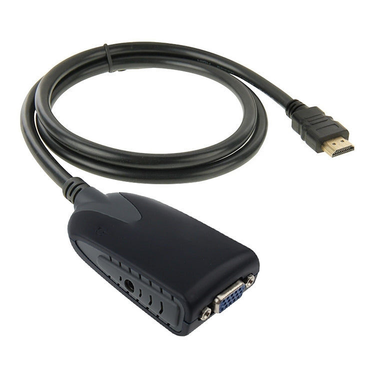 Adattatore HDMI maschio a VGA femmina con cavo audio, Length: 50cm