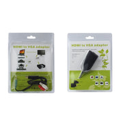Adattatore HDMI maschio a VGA femmina con cavo audio, Length: 50cm