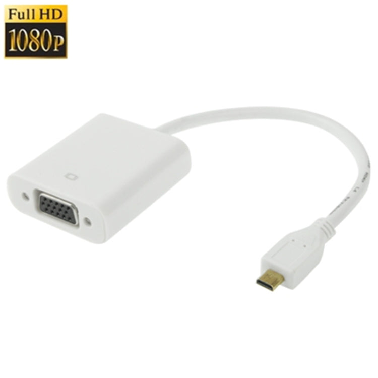 Cavo adattatore video Micro HDMI maschio a VGA femmina da 22 cm, supporto Full HD 1080P, Micro HDMI Male to VGA Female